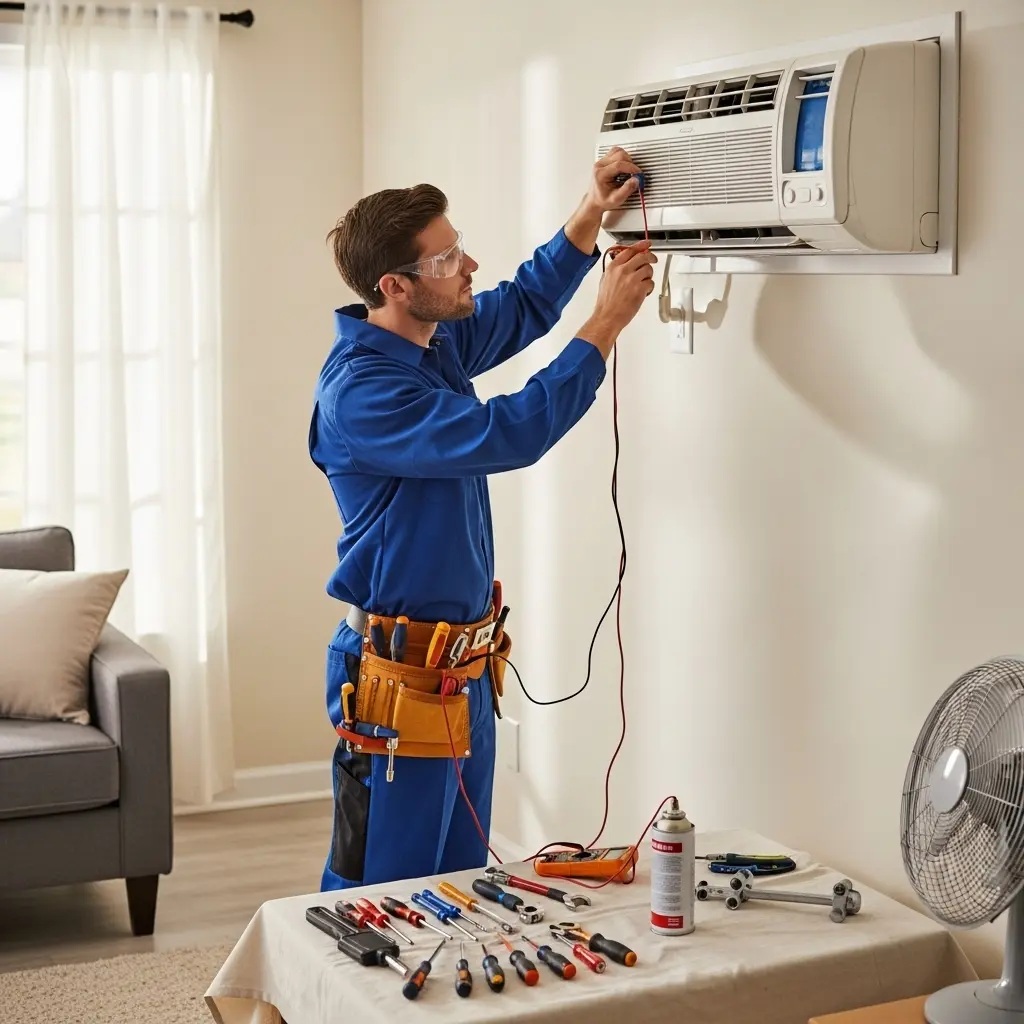Gördes Termikel Termikel klima gaz dolumu ve bakım – Enerji verimliliği artırıldı. - Teknik servis örneği